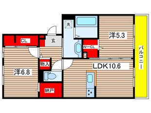 仮)D-ROOM折戸町の物件間取画像